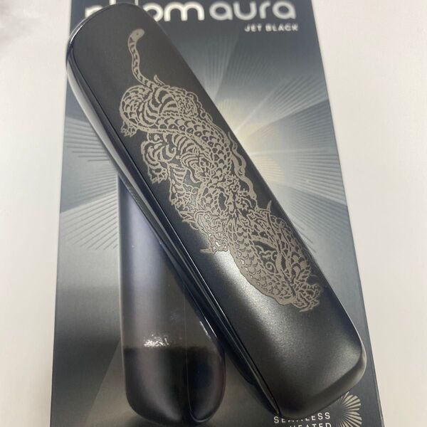 龍 虎 デザイン プルーム オーラ Ploom aura ジェットブラック 黒 和柄 和彫り タイガー ドラゴン 猛虎 昇り龍