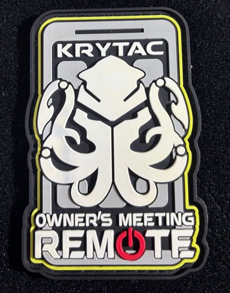 送料無料 KRYTAC クライタックオーナーズミーティングリモート サバゲーパッチ ミリタリー ワッペン 電動ガン
