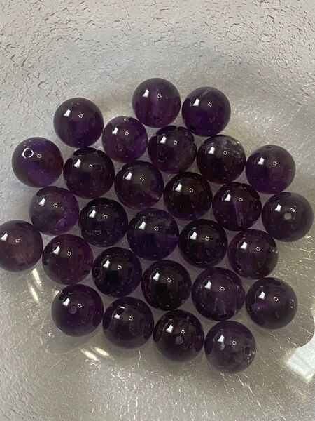 天然石 アメジスト パワーストーン ハンドメイド アクセサリー 約10mm