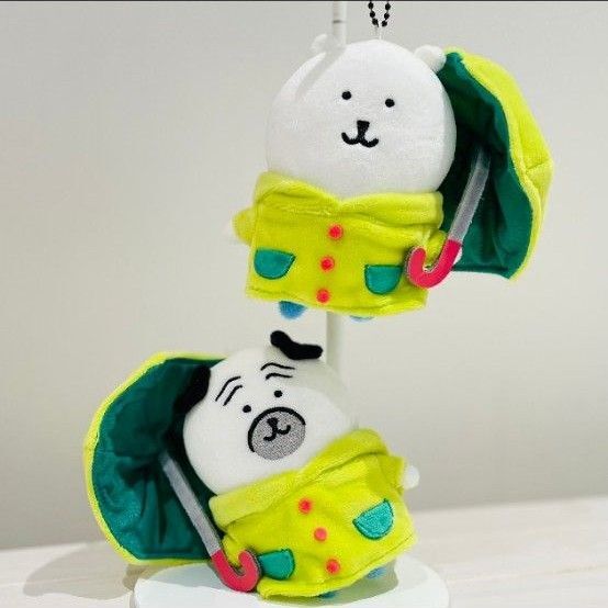 ナガノキャラクターズ 雨だね マスコット パグ、くま セット 新品