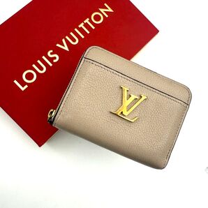 【極上美品】ルイヴィトン ロックミー ジッピーコインパース コインケース 小銭入れ コンパクト財布 グレージュ ベージュ