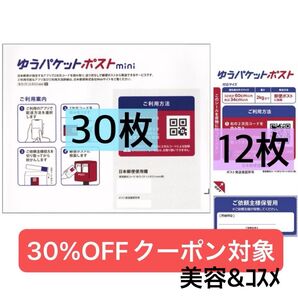 ゆうパケットポストmini 専用封筒、ゆうパケットポスト発送用シール、メイク綿棒1本