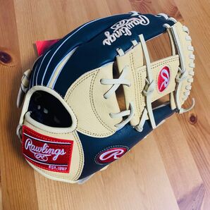 【未使用品】ローリングス 一般軟式グローブ 人気色キャメル 内野手用