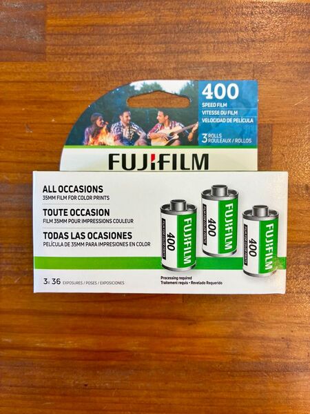 FUJIFILM カラーフィルム ISO400 36枚撮り 3本セット