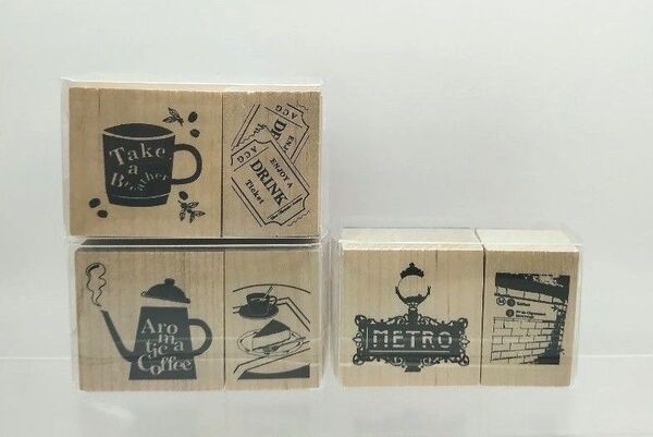 ラバースタンプ アンティークカフェ・パリ 計3点セット