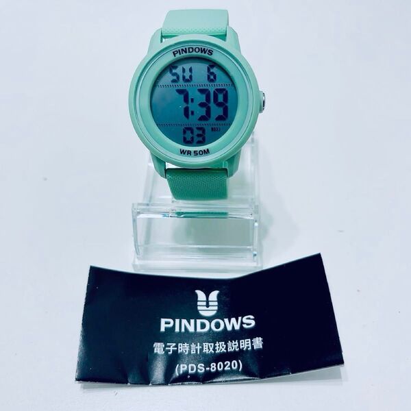 腕時計 レディース 50M防水仕様、アウトドア デジタルスポーツウォッチ