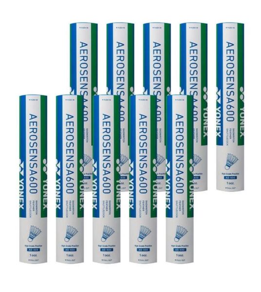 ヨネックス YONEX バドミントン シャトル エアロセンサ600 10ダース AS600 10本