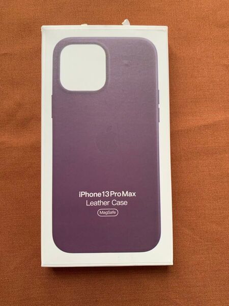匿名発送iPhone 13 ProMax レザーケース ダークチェリー純正