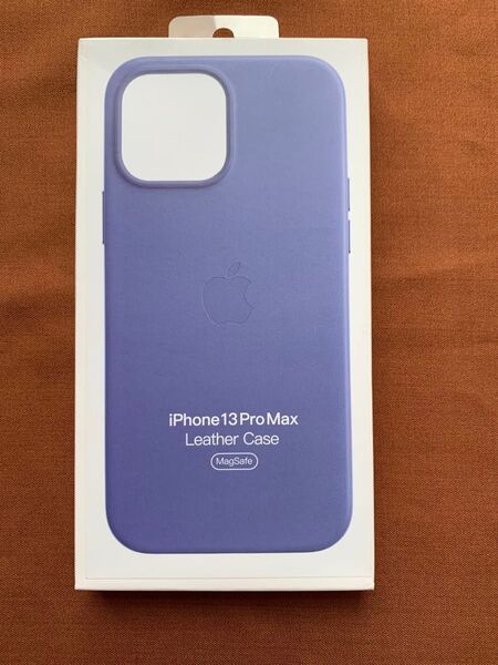 iPhone 13 ProMax レザーケース ウィステリア 純正 未使用