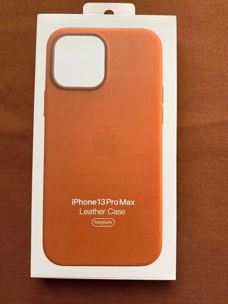 iPhone 13 ProMax レザーケース 純正 ゴールデンブラウン 匿名発送