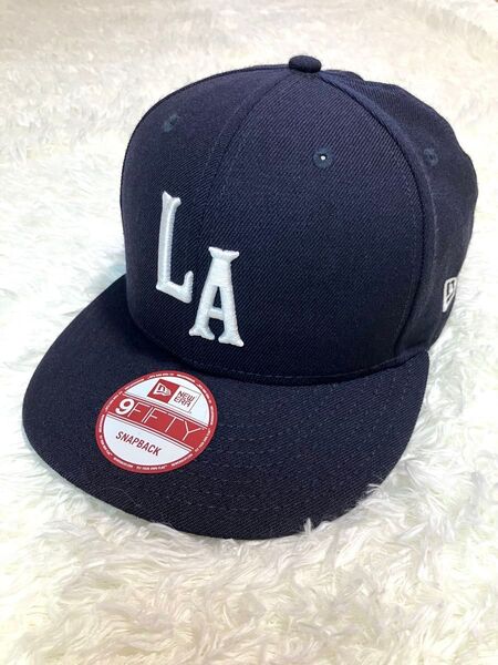 ロンハーマン店舗限定! /RHC x New Era/LAロゴ CAP/ 9FIFTY/ スナップバックキャップ/ネイビー