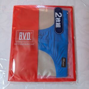 B.V.D. Tバック 2枚組 Sサイズ ブルー 未使用