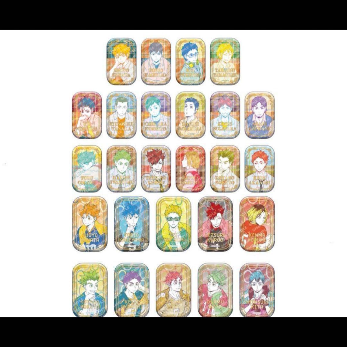 ハイキュー!! スクエア缶バッジ 第一弾 第二弾 未開封 2セット 新品 1弾 2弾 セット ハイキュー スクエア缶バッジ オフショット