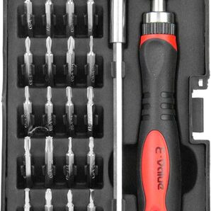 精密ドライバーセット 22個セット レッド