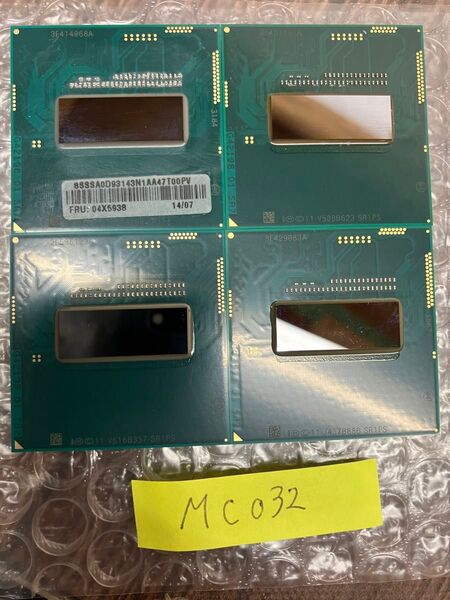 032:Intel Core i7-4712MQ 2.30GHz SR1PS CPU 計4個