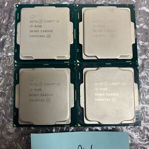 091:Intel Core i3-8100 3.60GHz SR3N5 CPU 計4個