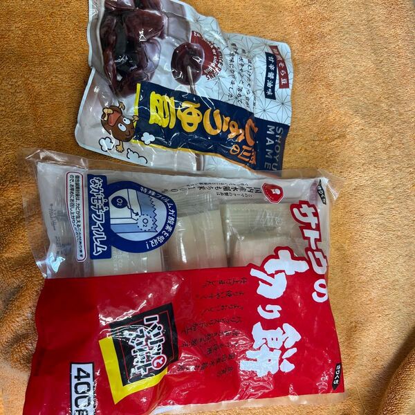 サトウの切り餅400g&甘辛醤油味しょうゆ豆 2点セット