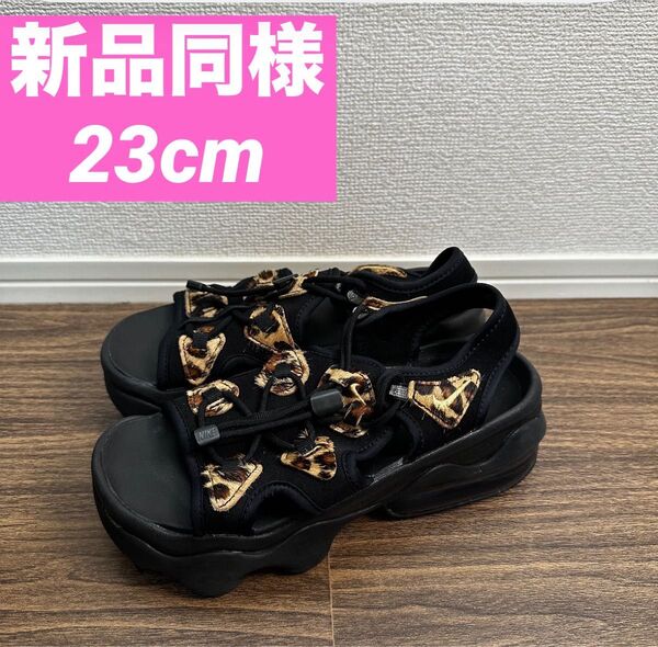 NIKE air max koko ナイキ エアマックスココ サンダル 黒 レオパード ヒョウ 23