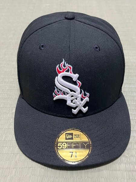 ニューエラ 59FIFTY 7 3/8 シカゴ ホワイトソックス THE CAP 別注 BLAZE OUT NEW ERA