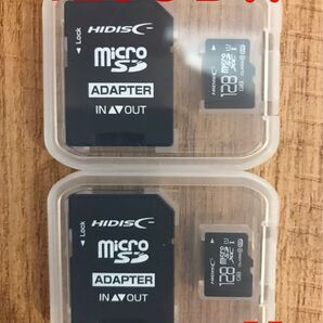 microSDカード 128GB【2個セット】(SDカードとしても使用可能!)