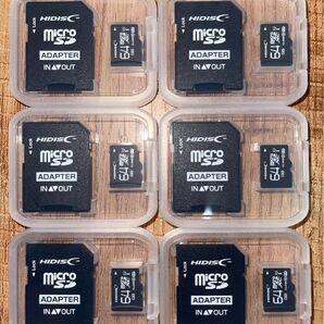 microSDカード 64GB【6個セット】(SDカードとしても使用可能!)