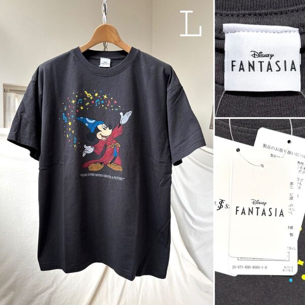 新品 ミッキー マウス FANTASIA ファンタジア ジャーナルスタンダード 別注 蓄光プリント Tシャツ L メンズ 黒