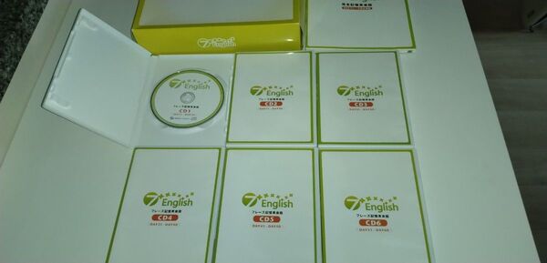 書き込み無し☆七田式 小中学生向大人も可 英会話基礎 ENGLISH教材 CD6 枚付