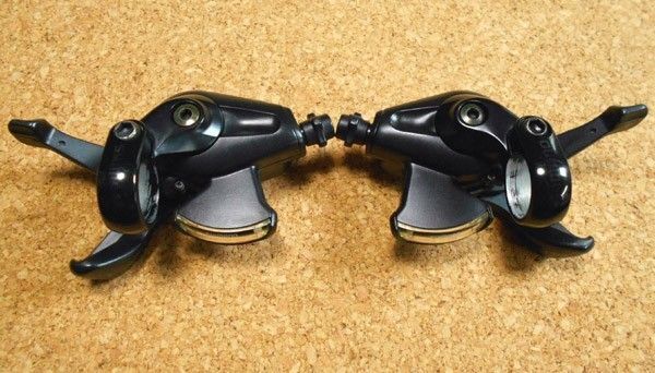 SHIMANO シフトレバー 左右セット SL-MC20 ラピッドファイヤープラス 3x8スピード シマノ ALIVIO アリビオ