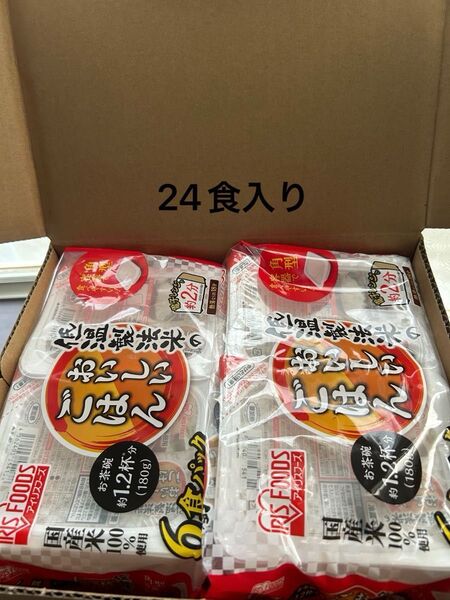 アイリスオーヤマ パックご飯 国産米 100%低温製法米 180g×24食