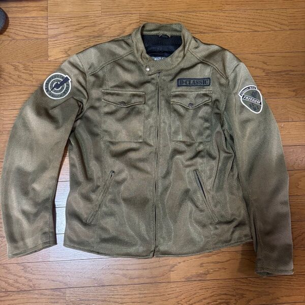デグナー(DEGNER) D-CLASSIC バイク用 メッシュジャケット カーキ メンズ プロテクター無し