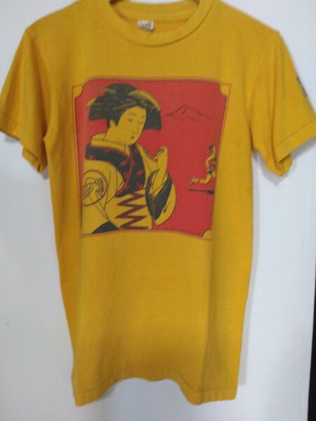 80s ヴインテージ ナイキTシヤツ浮世絵 コットン100%USA Mサイズ38ー40オリジナル品
