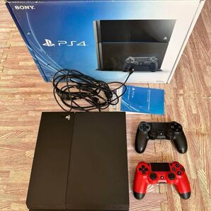 ゲーム12本付き プレステ4PlayStation 4 本体 赤黒コントローラー