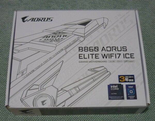 【動作確認済】【美品】GIGABYTE B860 AORUS ELITE WIFI7 ICE マザーボード
