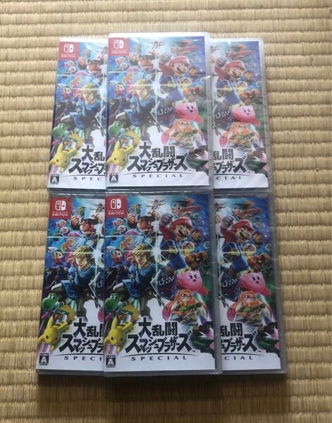 大乱闘スマッシュブラザーズ Nintendo Switch 8本セット 新品未開封 シュリンク付き
