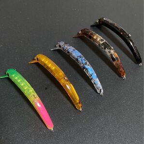 さかさにょろ風 にょろ系クランク 5個セット 管釣り エリアトラウト