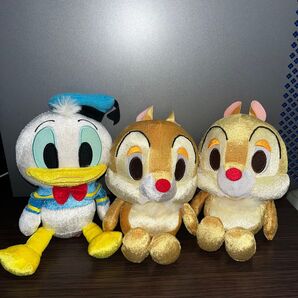【カテゴリ変更可能】ディズニー ドナルドダック デール ぬいぐるみ 3個セット
