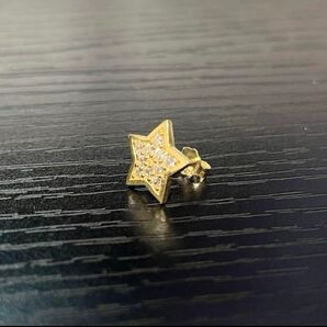 10Kイエローゴールド ピアス 星 スター