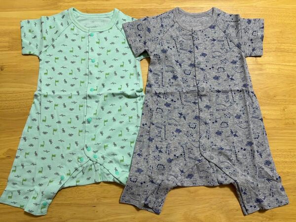 (未使用)ロンパース ベビー服 80cm 2枚セット 千趣会