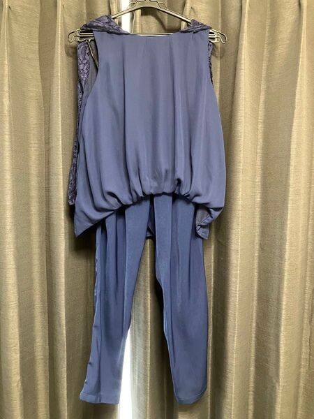 【DRESS STAR】 レースケープ風セットアップドレス・結婚式ワンピース・お呼ばれパーティードレス