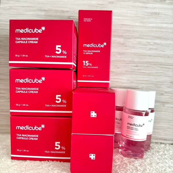 medicube スキンケア まとめ売り ナイアシンアミド トラネキサム酸 アンプル 美容液 クリーム 化粧水 トナー 全部セット
