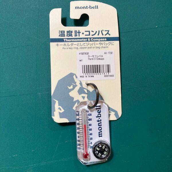 mont-bellモンベル サーモコンパス 温度計 コンパス ホワイトver