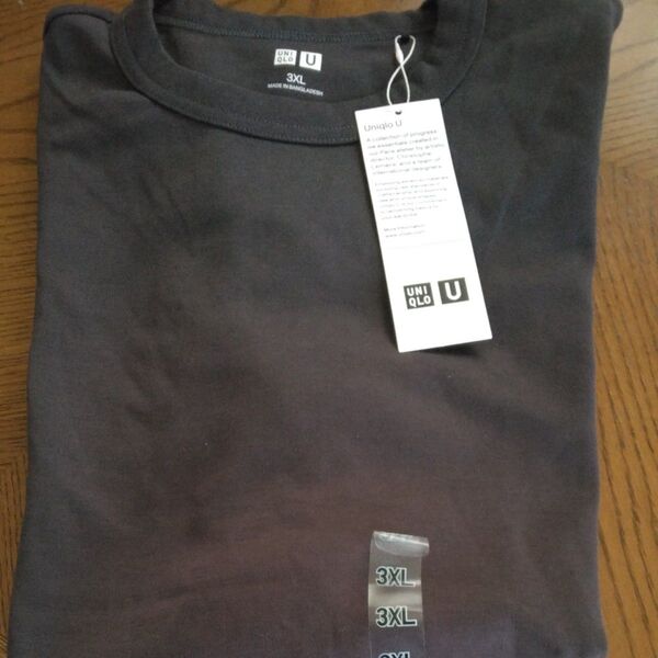 ユニクロUクルーネックT 3XL ダークグレー