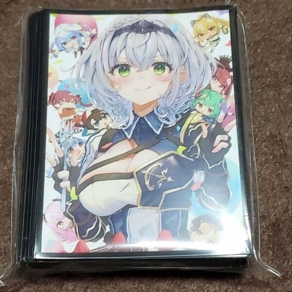 白銀ノエル スリーブ ホロライブ 混沌の女神様 あめふくら 希少品
