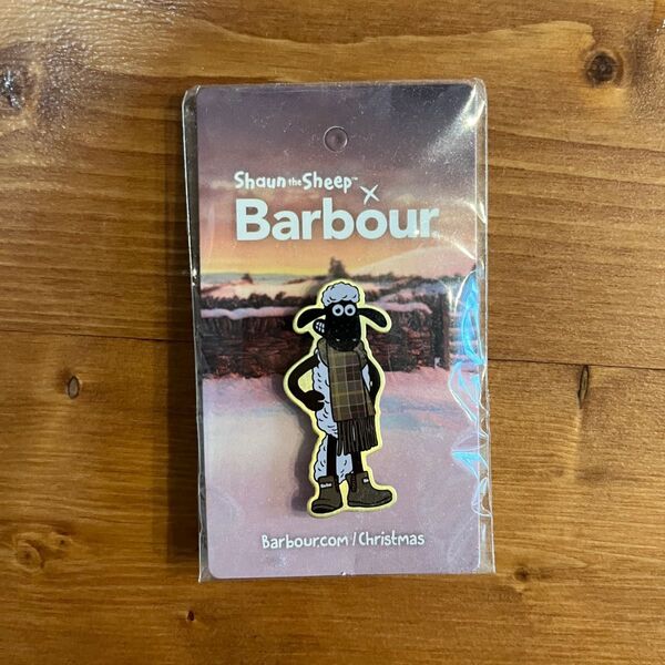 Shaun the Sheep × Barbour ピンバッジ 未使用