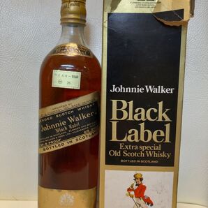 ジョーニーウォーカー ブラックラベル 43% 760ml 特級表記 70年代流通 金キャップ