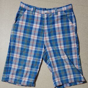 SOUTHPOLEハーフパンツ チェック柄 青系 メンズ
