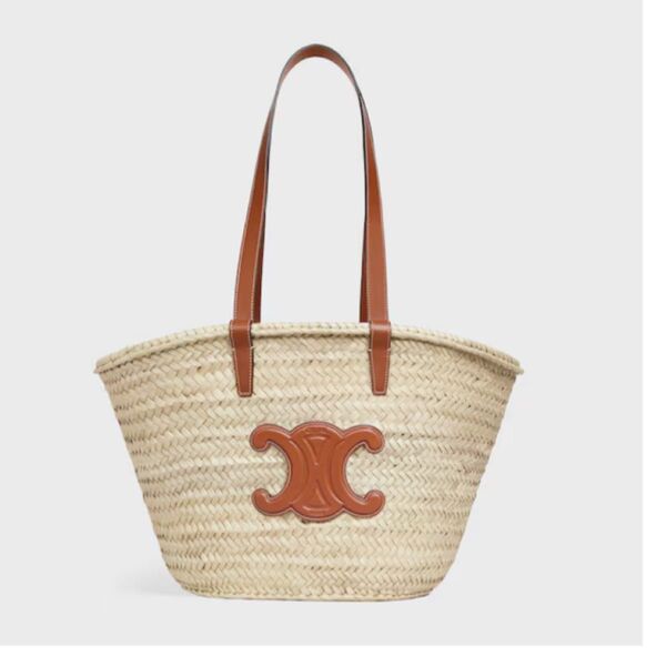 美品 CELINE トリオンフ ミディアム クラシックパニエ トートバッグ カゴバッグ