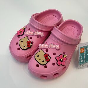 新品 Mサイズ 日焼けキティ サンリオ サンダル ピンク 23-23.5センチ