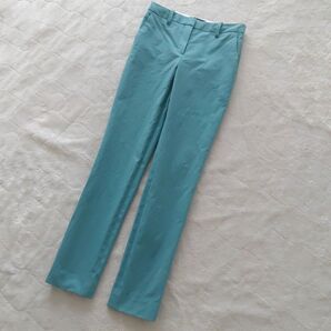 Theory パンツ ターコイズブルー 日本製 生地イタリア製 xxxo