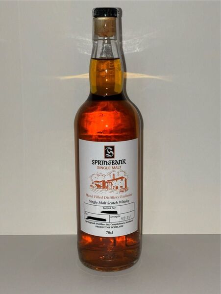 スプリングバンク SPRINGBANK 2025年 蒸留所限定 ハンドフィル 58.8% 700ml